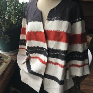 Jones New York Light Striped Jacket